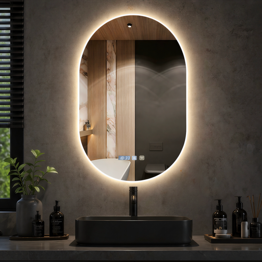Miroir ovale Orvex - détail cadre