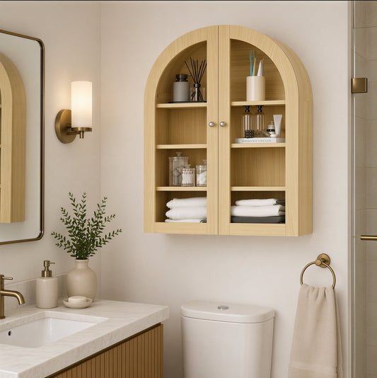 Armoire murale - vue ouverte rangements
