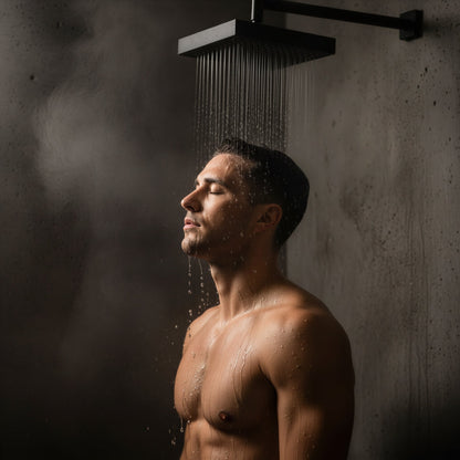 Colonne douche encastrable - finition chromée