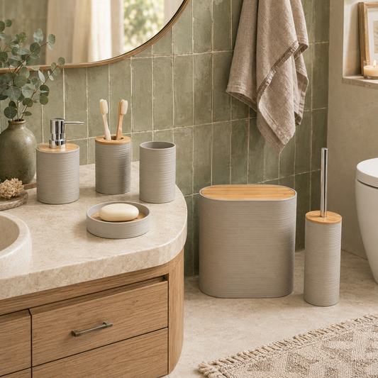 Ensemble Accessoires de Salle de Bain en Céramique