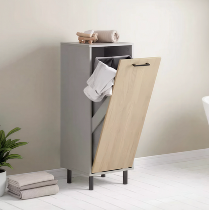 Meuble linge sale Noxen - détail couvercle