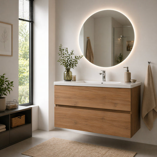 Meuble sous lavabo - vue latérale