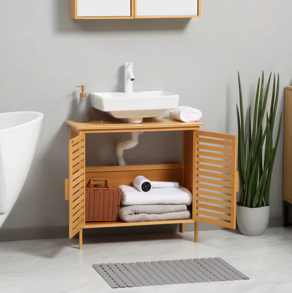 Meuble sous vasque salle de bain - vue latérale