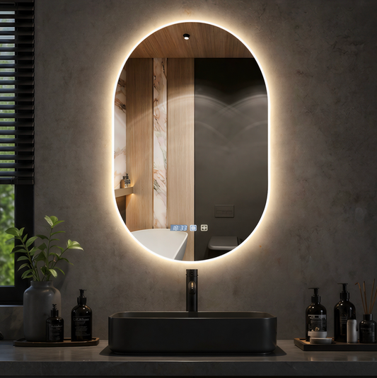 Miroir ovale Orvex - détail cadre