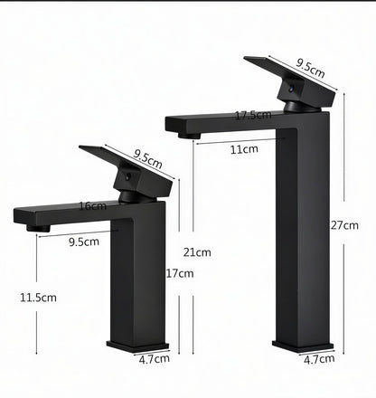 Robinet salle de bain noir - vue d'ensemble
