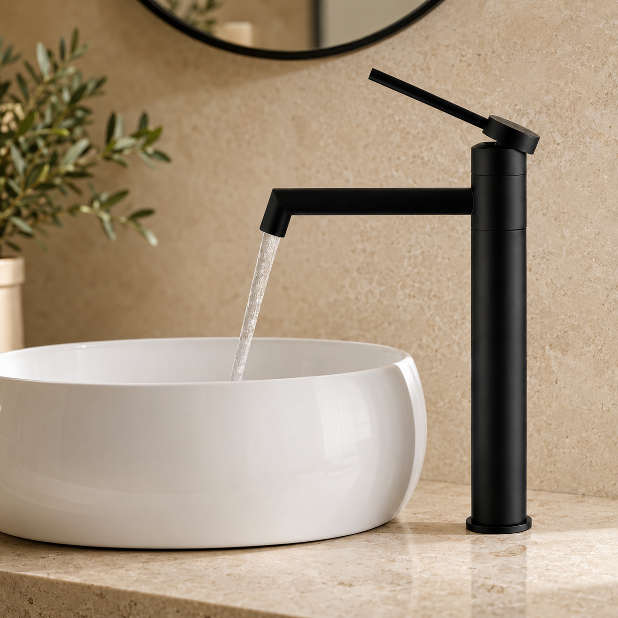 Mitigeur Inox 304 Bec Orientable Noir